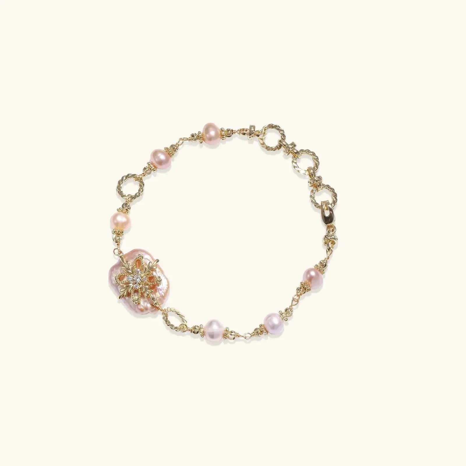 Baroque Pearl Bloom Bracelet - Mohamed jewelry My Store