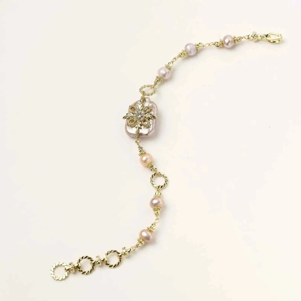 Baroque Pearl Bloom Bracelet - Mohamed jewelry My Store