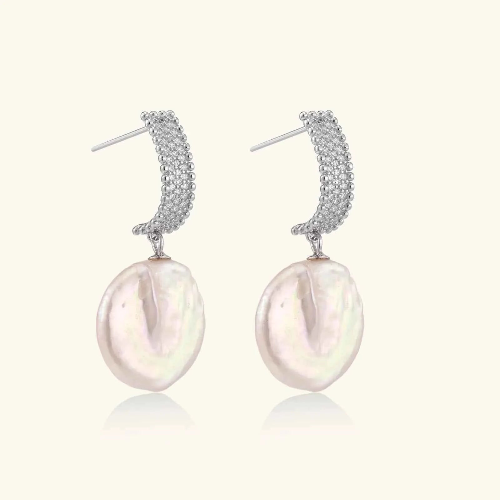 Baroque Pearl Drop Earrings - Mohamed jewelry My Store