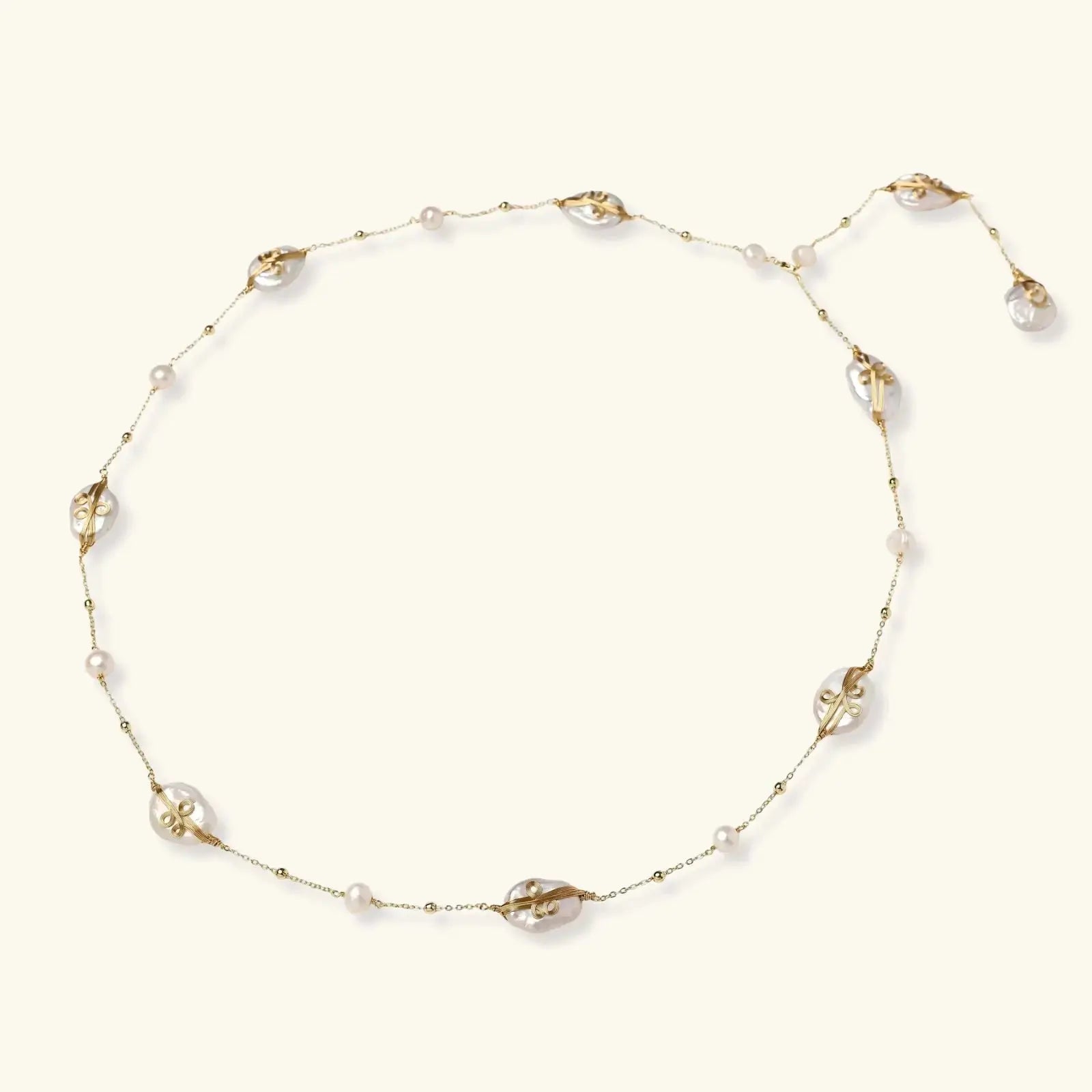 Baroque Pearl Garden Necklace - Mohamed jewelry My Store