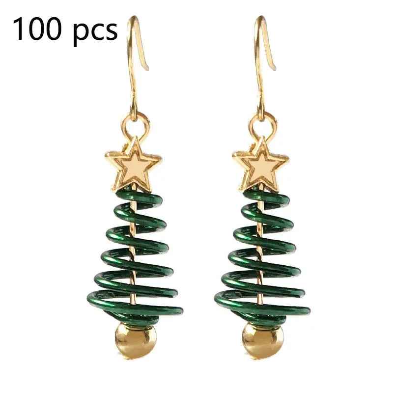Christmas Earrings Tree Star DIY Earrings - Mohamed jewelry My Store
