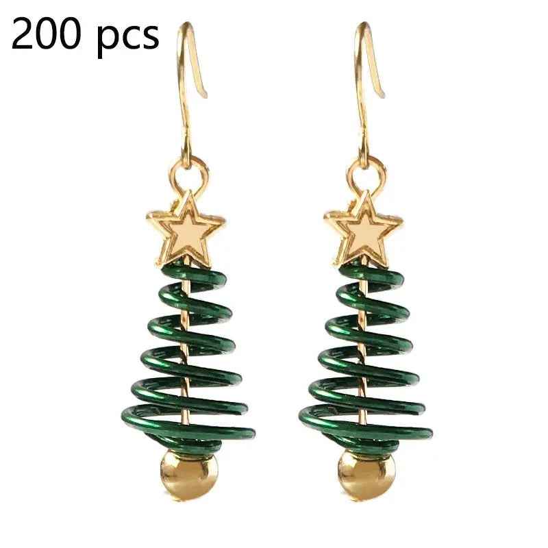 Christmas Earrings Tree Star DIY Earrings - Mohamed jewelry My Store