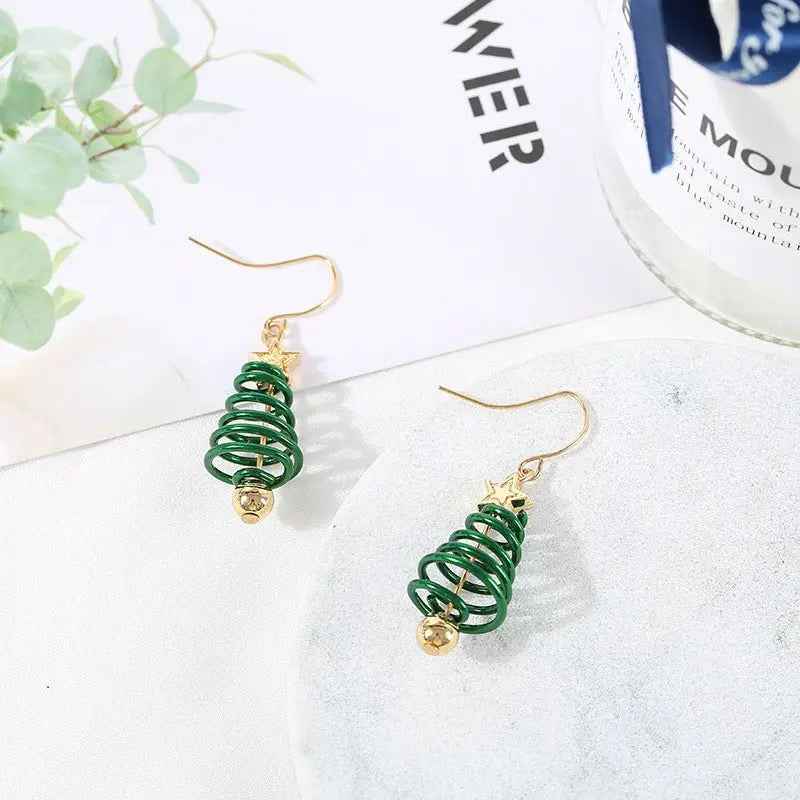Christmas Earrings Tree Star DIY Earrings - Mohamed jewelry My Store