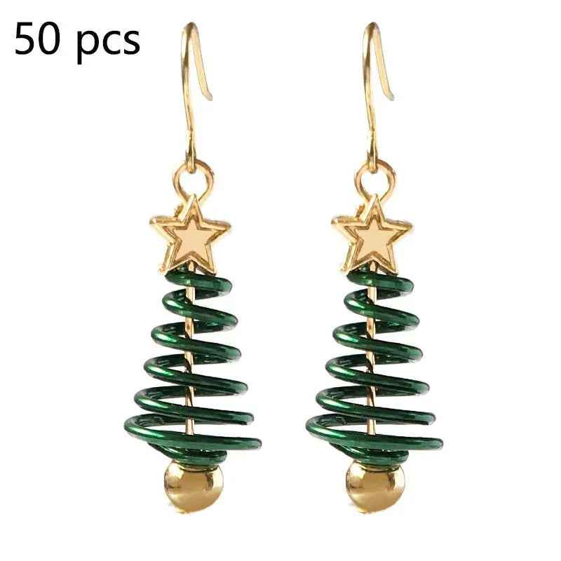 Christmas Earrings Tree Star DIY Earrings - Mohamed jewelry My Store