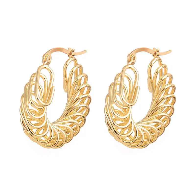 Clip Earrings Winding Earrings Temperament Earrings - Mohamed jewelry My Store