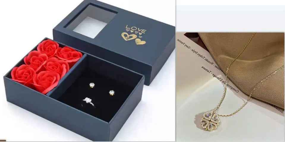 CloverHeart Magnetic 4-in-1 Retro Folding Necklace - Mohamed jewelry My Store