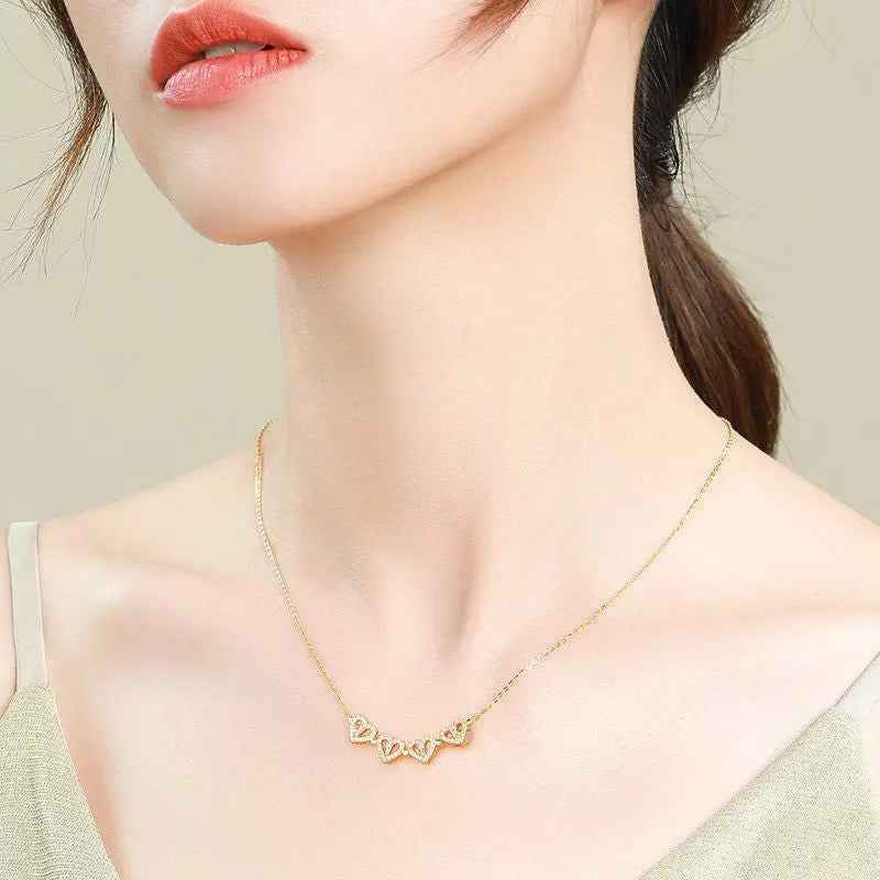 CloverHeart Magnetic 4-in-1 Retro Folding Necklace - Mohamed jewelry My Store