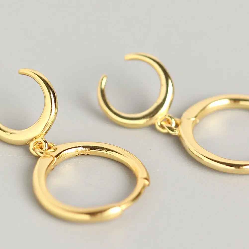 Crescent earrings moon earrings earrings - Mohamed jewelry My Store