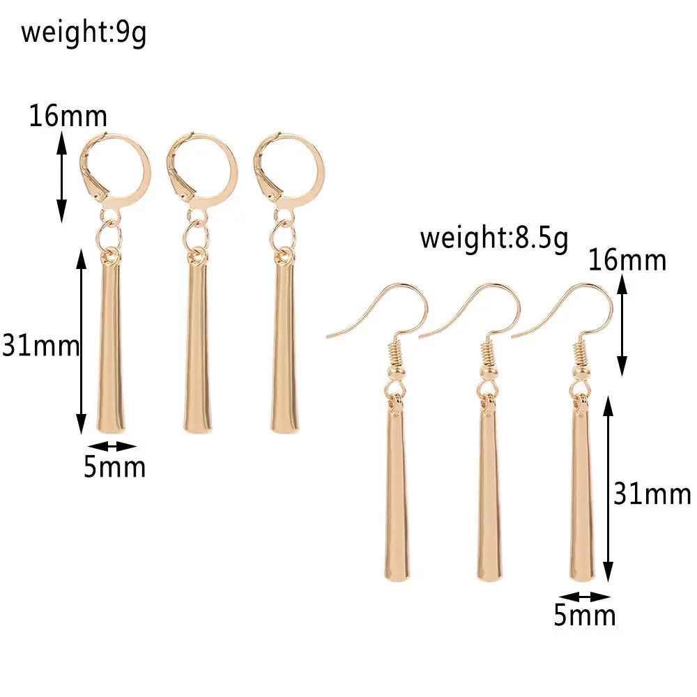 Earrings Earrings Long Drop Earrings Ear Clips - Mohamed jewelry My Store