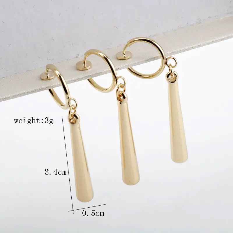 Earrings Earrings Long Drop Earrings Ear Clips - Mohamed jewelry My Store