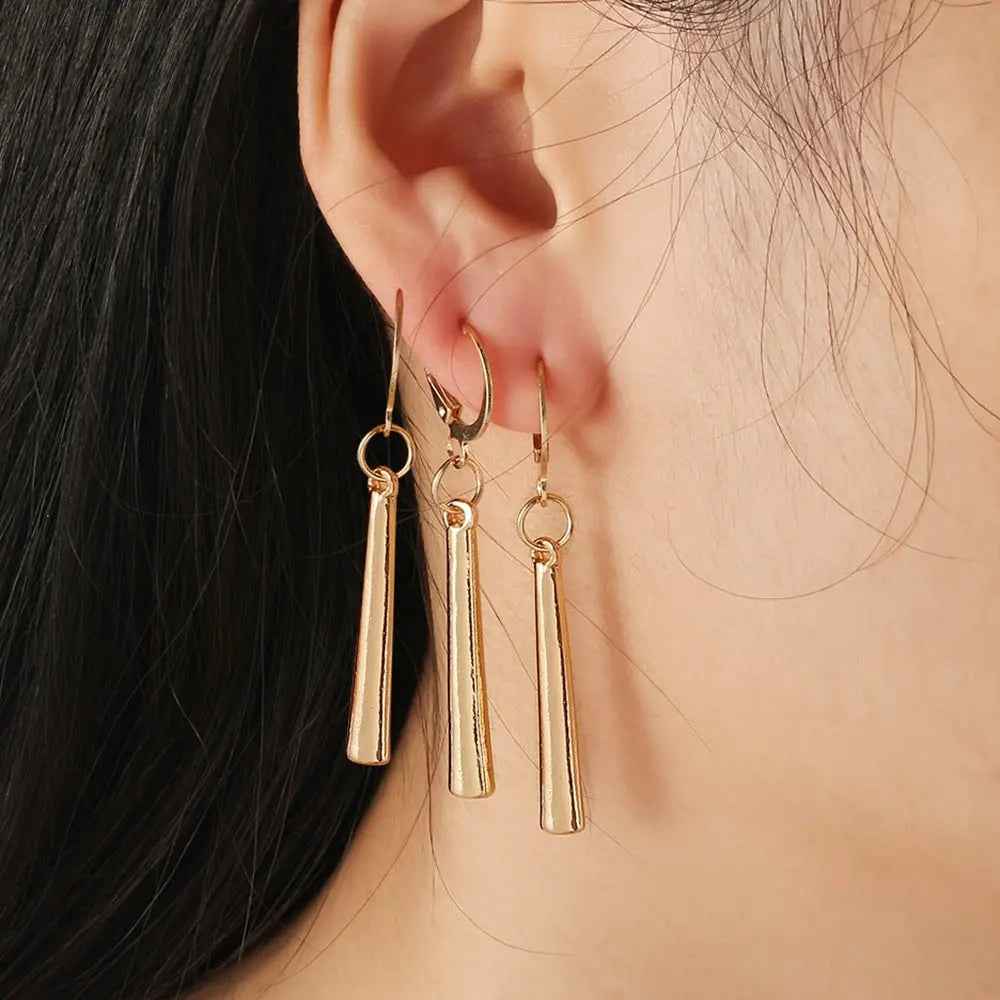 Earrings Earrings Long Drop Earrings Ear Clips - Mohamed jewelry My Store