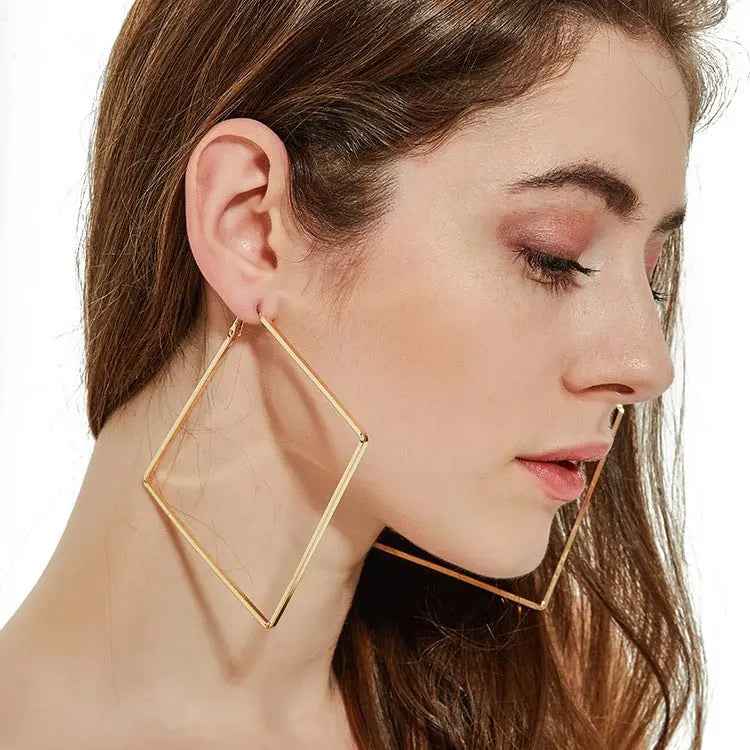 Earrings Women's Geometric Diamond Earrings Earrings - Mohamed jewelry My Store