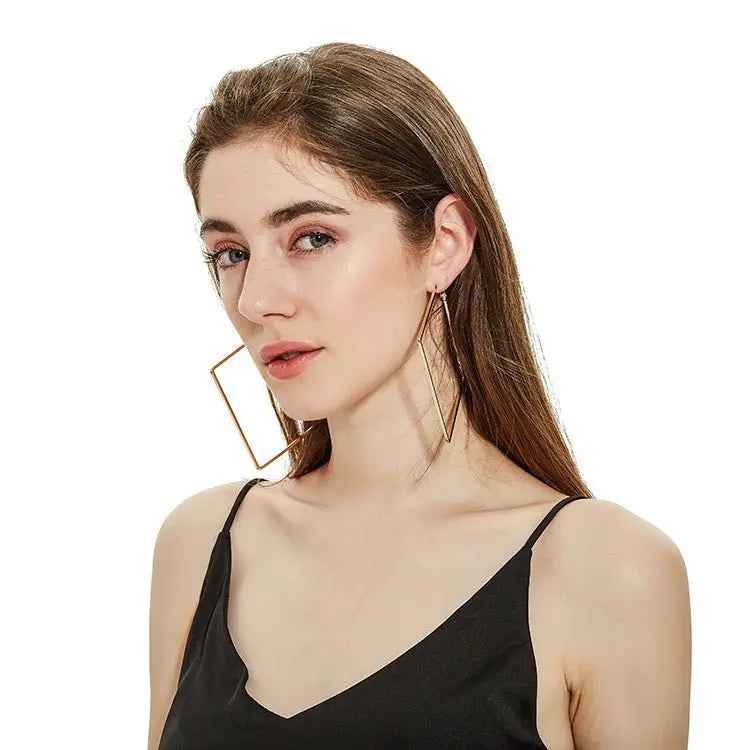 Earrings Women's Geometric Diamond Earrings Earrings - Mohamed jewelry My Store