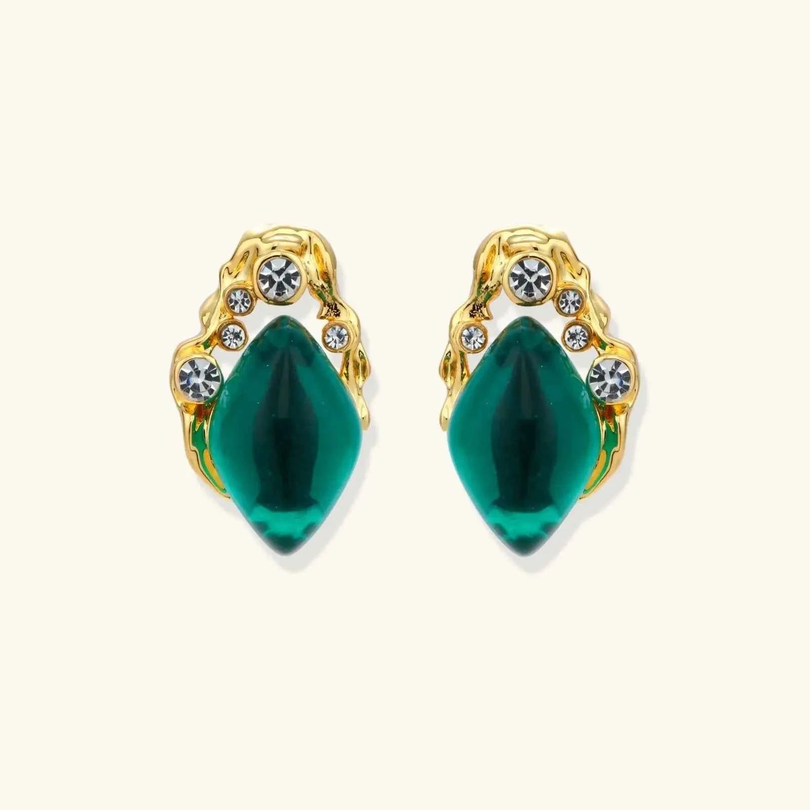 Emerald Mystique Studs - Mohamed jewelry My Store