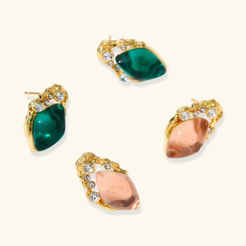 Emerald Mystique Studs - Mohamed jewelry My Store
