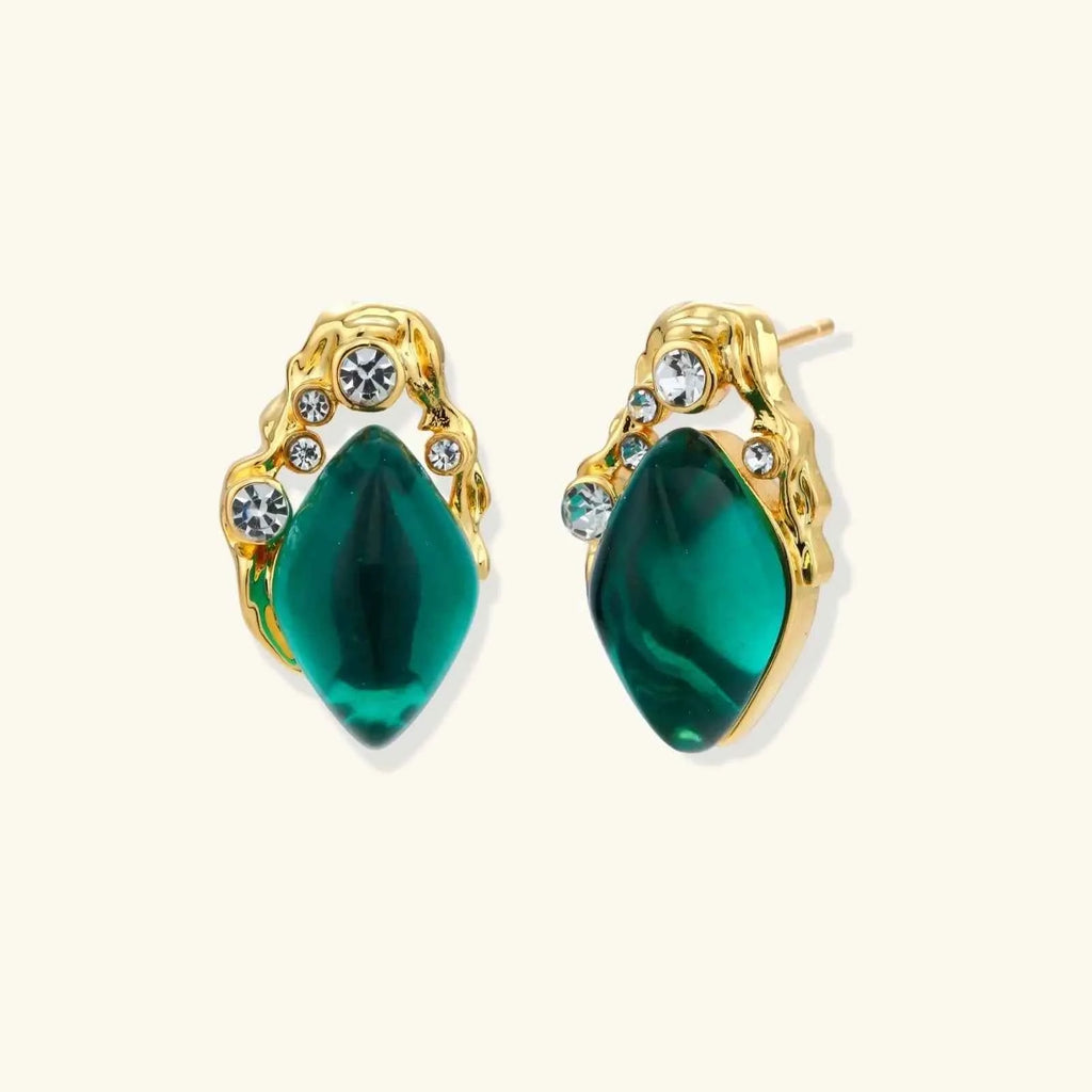Emerald Mystique Studs - Mohamed jewelry My Store