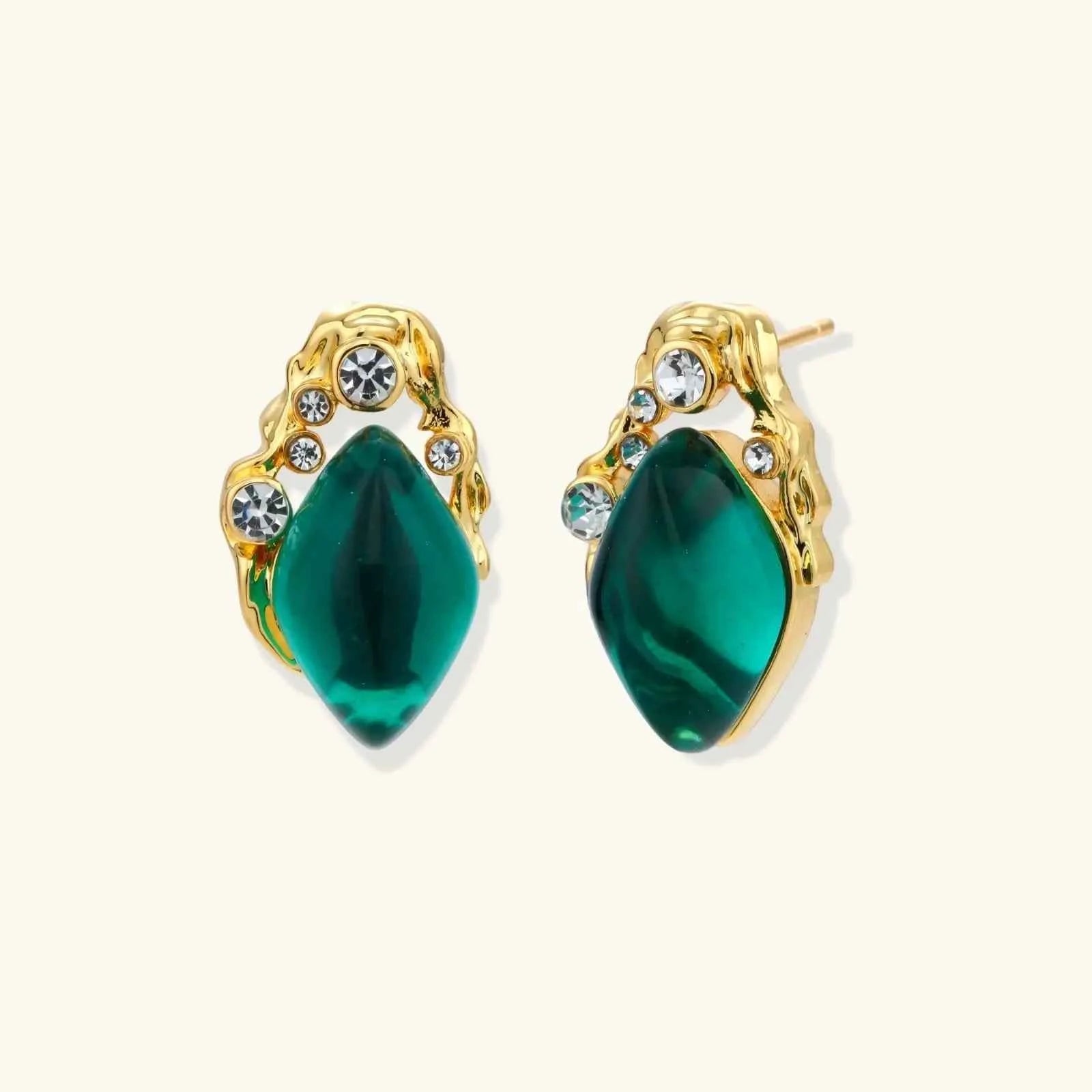 Emerald Mystique Studs - Mohamed jewelry My Store
