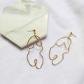 Exaggerated twisted body earrings earrings earrings - Mohamed jewelry My Store