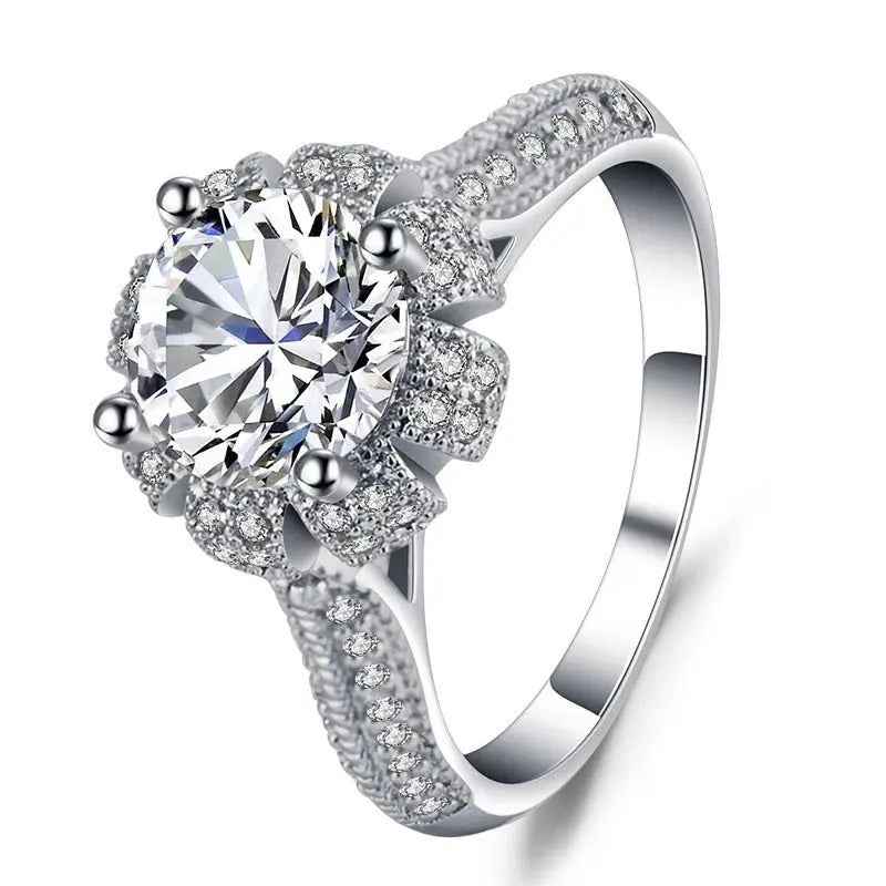 Explosion Jewelry Couples Rings Micro-inlaid Zircon Handmades Creative Style Rings - Mohamed jewelry My Store