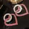 Fashion peach Heart Accessories Earrings - Mohamed jewelry My Store