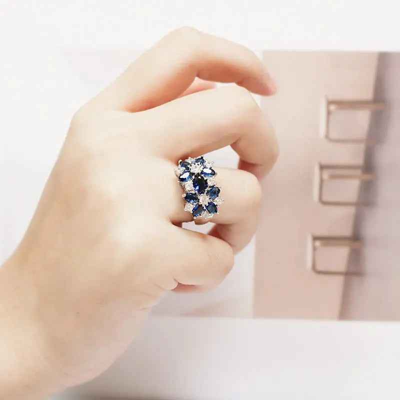 flower rings for women fashion jewelry gift - Mohamed jewelry My Store
