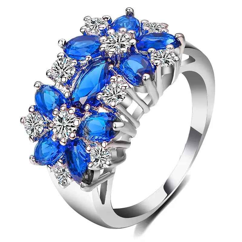 flower rings for women fashion jewelry gift - Mohamed jewelry My Store