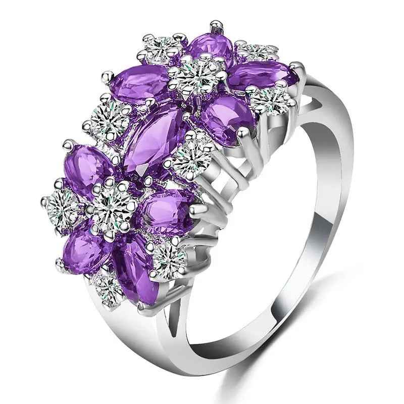 flower rings for women fashion jewelry gift - Mohamed jewelry My Store