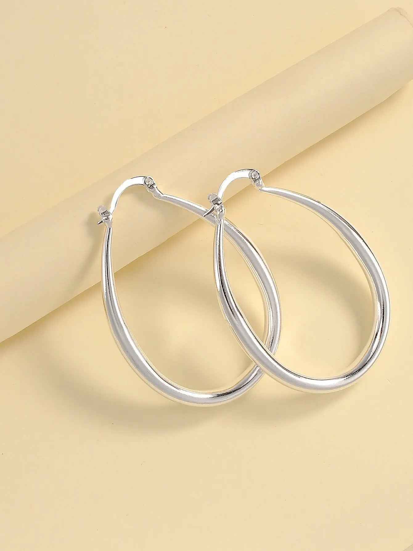 Geometric oval earrings earrings earrings - Mohamed jewelry My Store