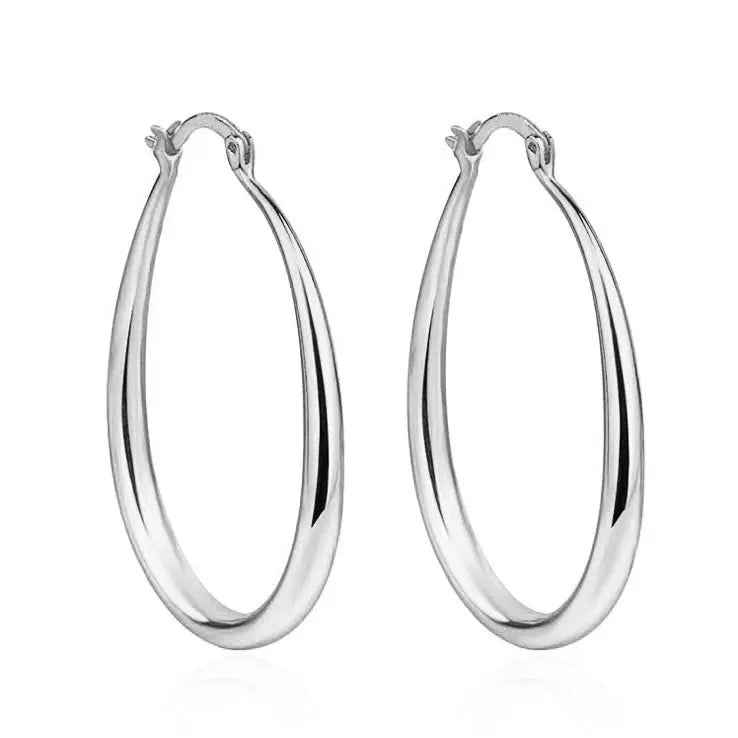 Geometric oval earrings earrings earrings - Mohamed jewelry My Store