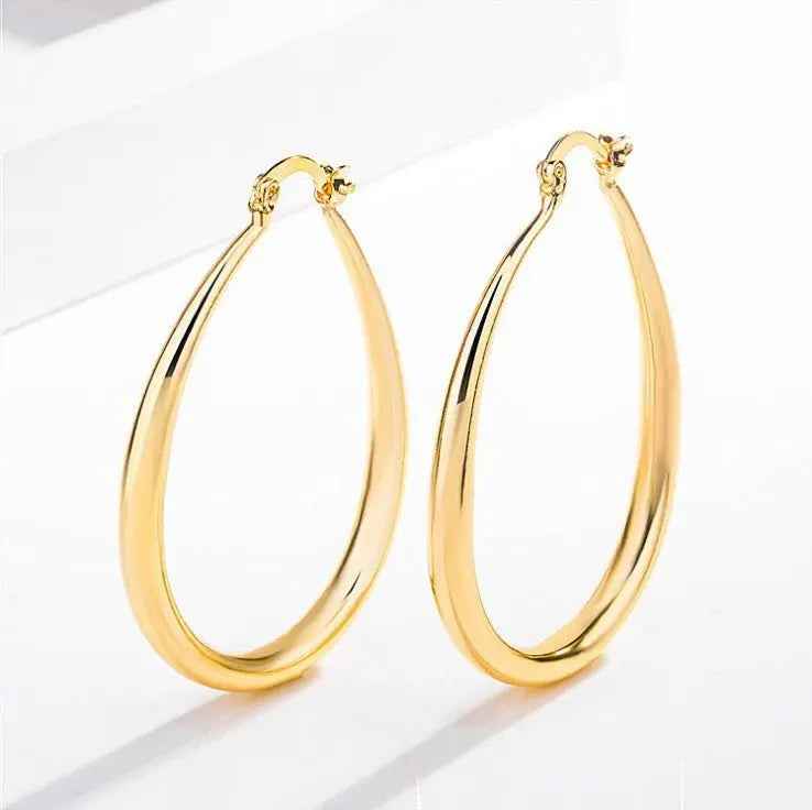 Geometric oval earrings earrings earrings - Mohamed jewelry My Store