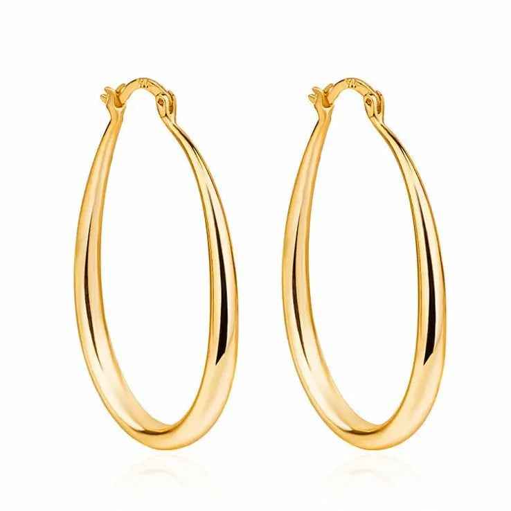 Geometric oval earrings earrings earrings - Mohamed jewelry My Store