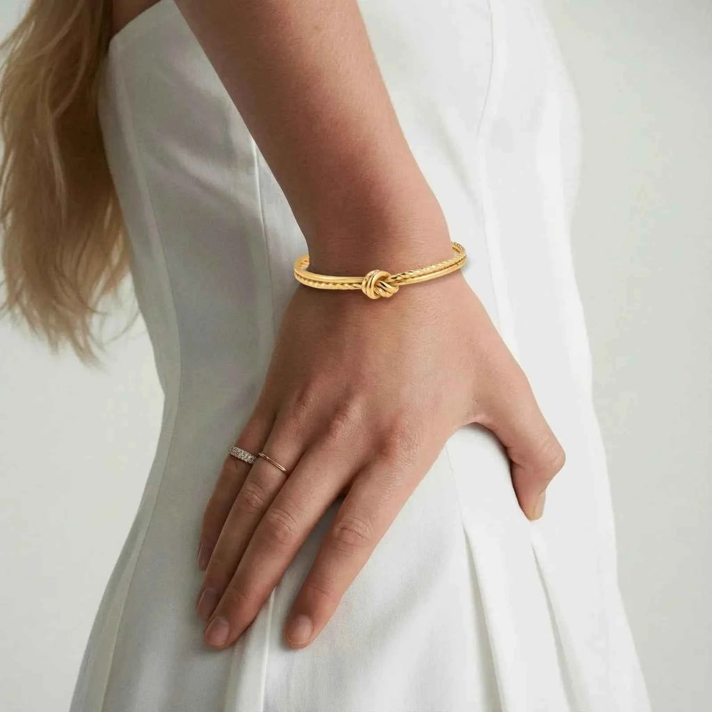 Golden Knot Cuff - Mohamed jewelry My Store