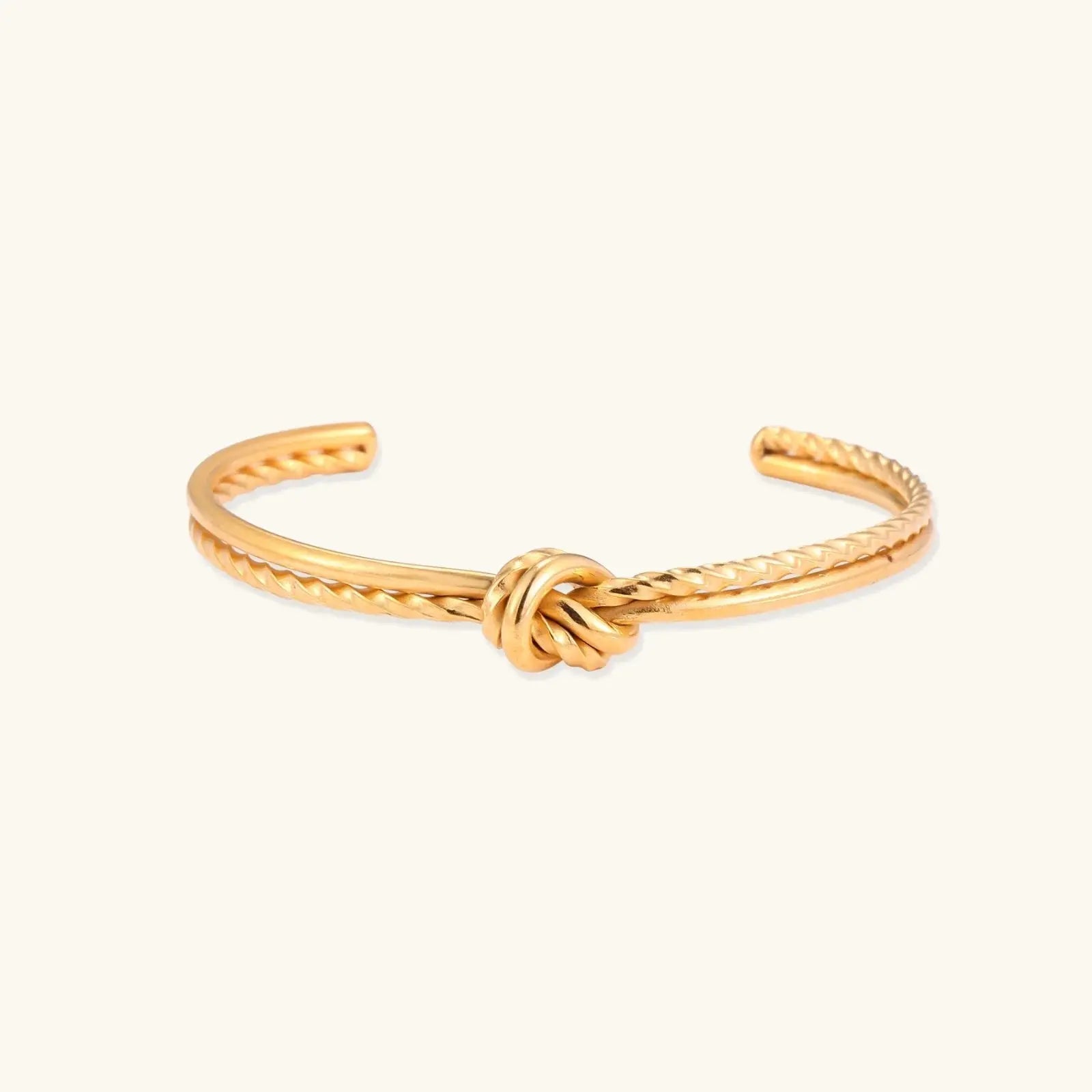 Golden Knot Cuff - Mohamed jewelry My Store