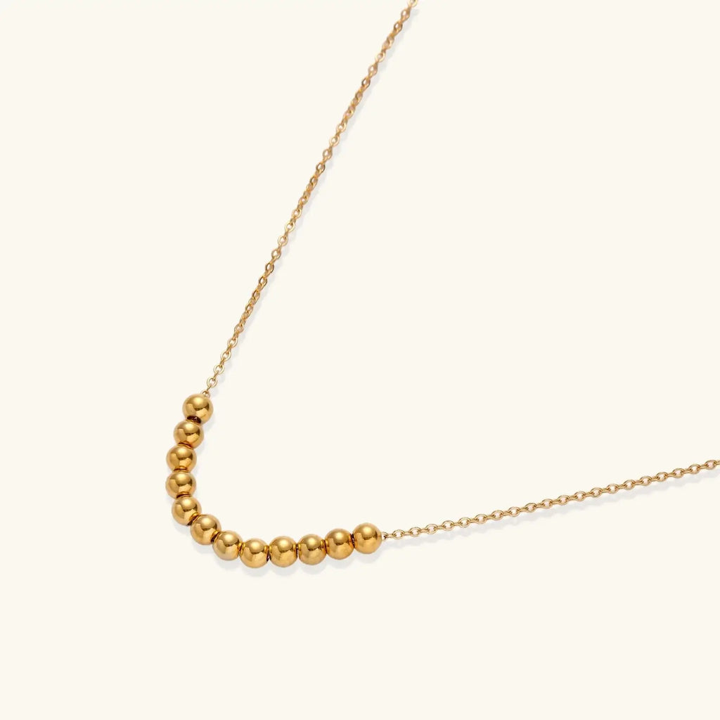 Golden Sphere Necklace - Mohamed jewelry My Store