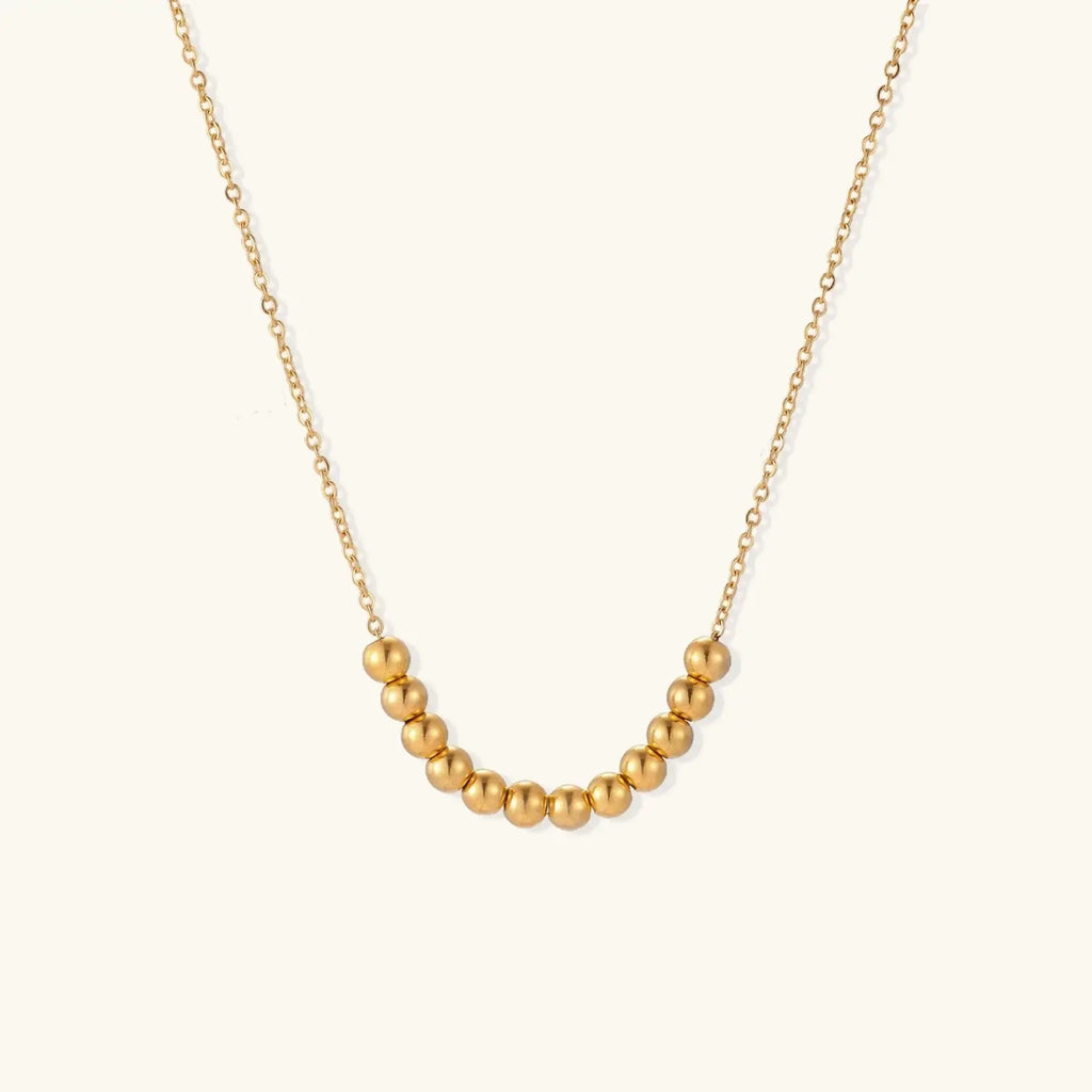 Golden Sphere Necklace - Mohamed jewelry My Store