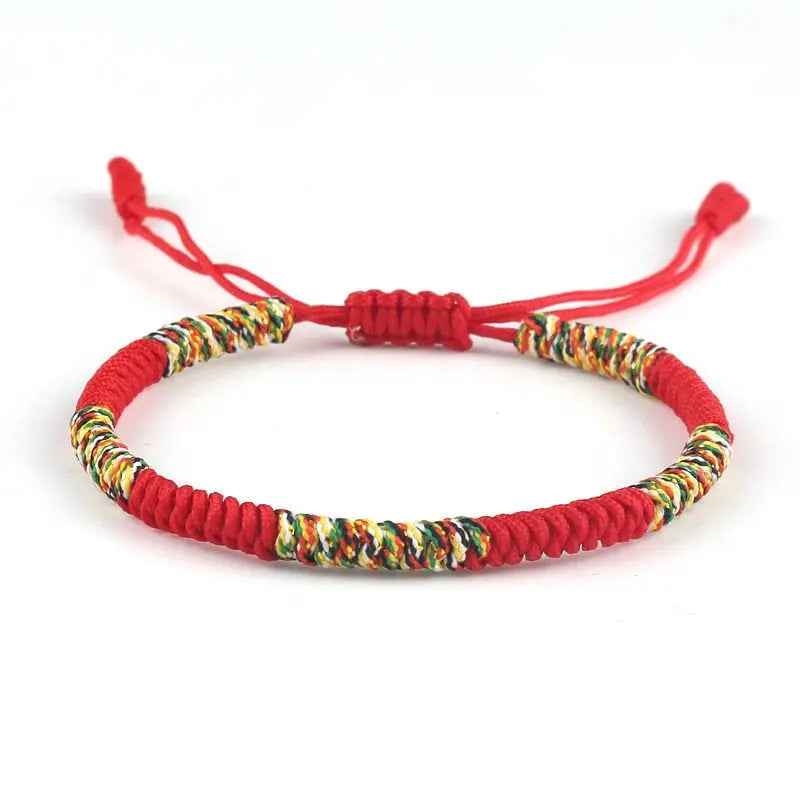Hand-woven Diamond Knot Couple Red Rope Bracelet - Mohamed jewelry My Store