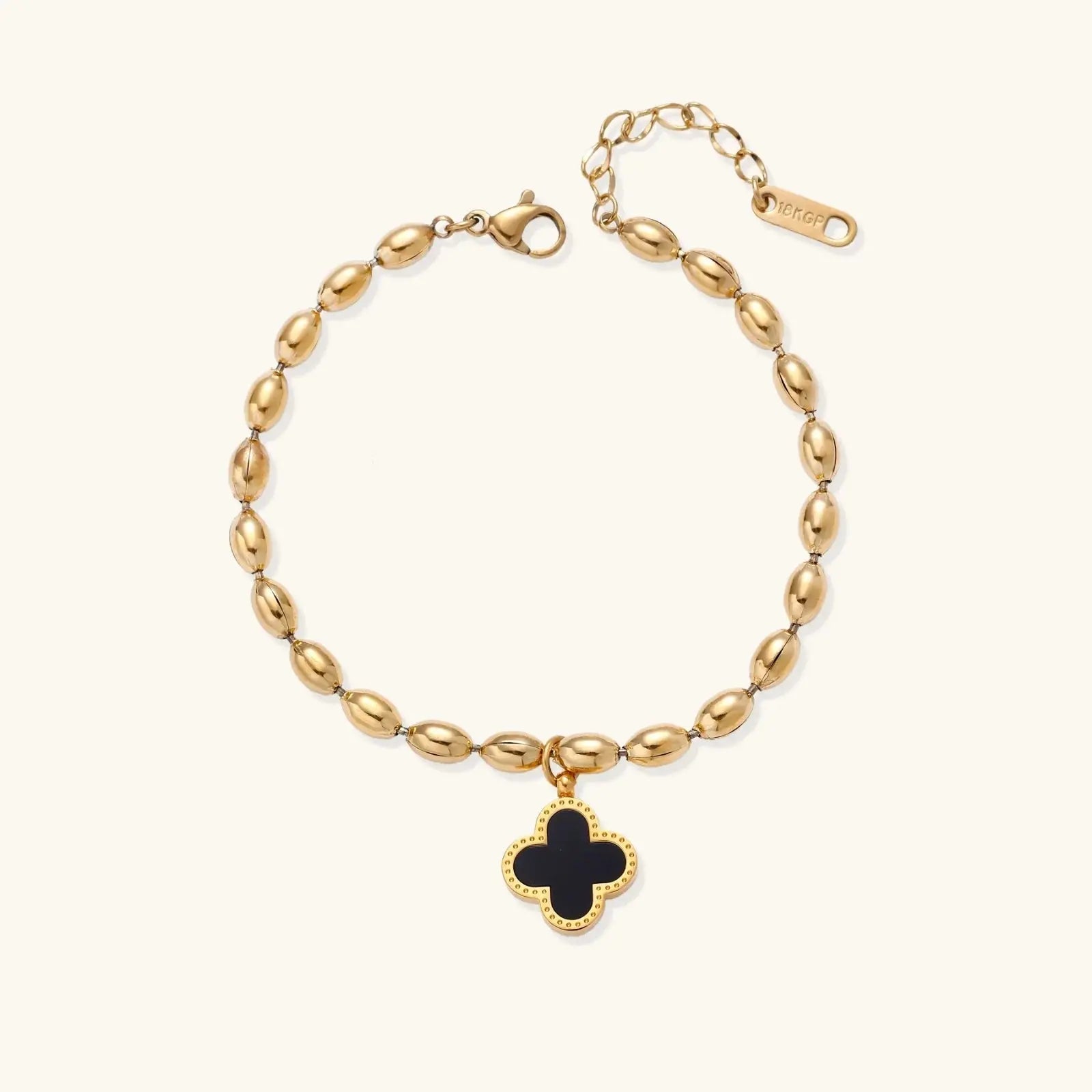 Lucky Radiance 18K Gold Mother of Pearl Charm Bracelet - Mohamed jewelry My Store