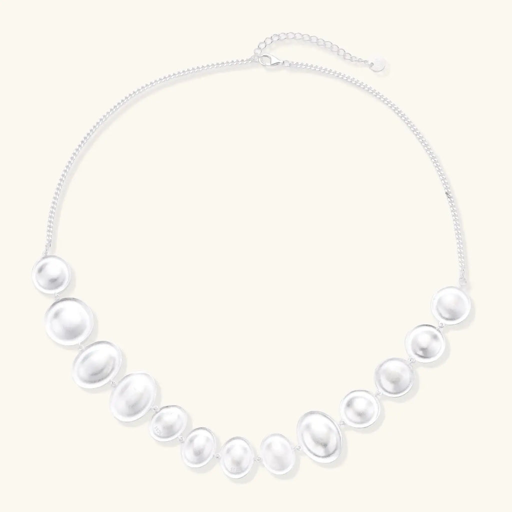 Lunar Pearl Arc Necklace - Mohamed jewelry My Store