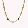 Lxalry 18K Gold Plated Heart Necklace Set and Bracelet - Elegant 18K Gold Plated Heart Necklace Set for Women’s Jewelry Gift - Mohamed jewelry My Store