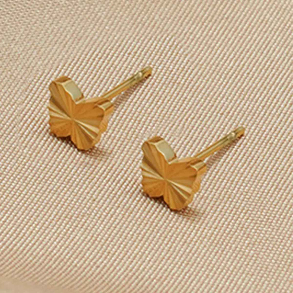 Lxalry Gold Stainless Steel Heart Jewelry Set For Women & Girls - Minimalist Cutout Necklace & Stud Earrings, Waterproof, Hypoallergenic, Tarnish-Free - Mohamed jewelry My Store