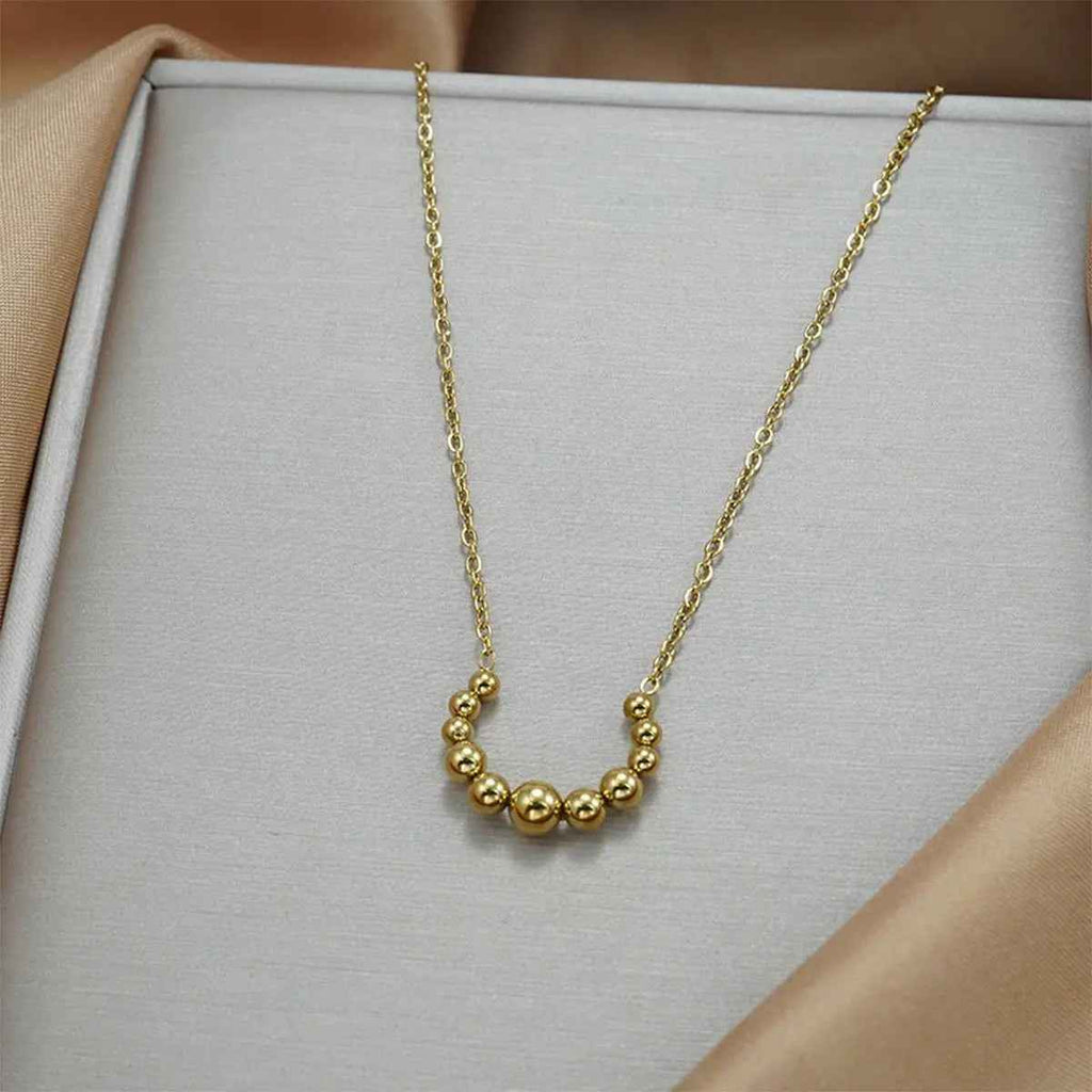 Lxalry Golden Jewelry Set – Crescent Necklace & Earrings - Mohamed jewelry My Store