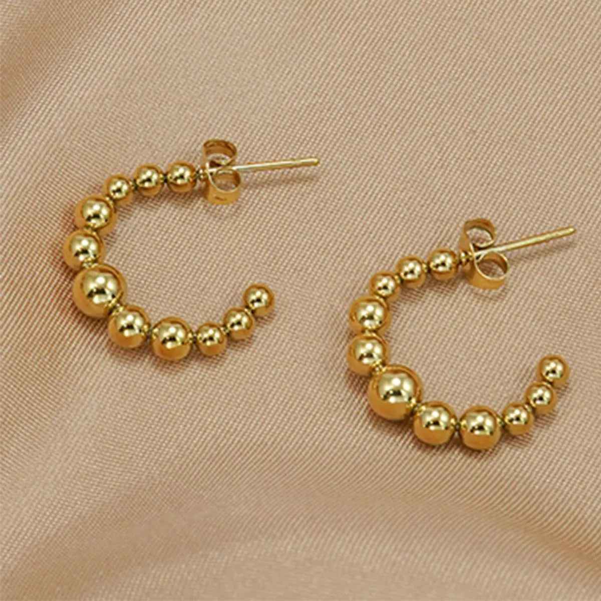 Lxalry Golden Jewelry Set – Crescent Necklace & Earrings - Mohamed jewelry My Store