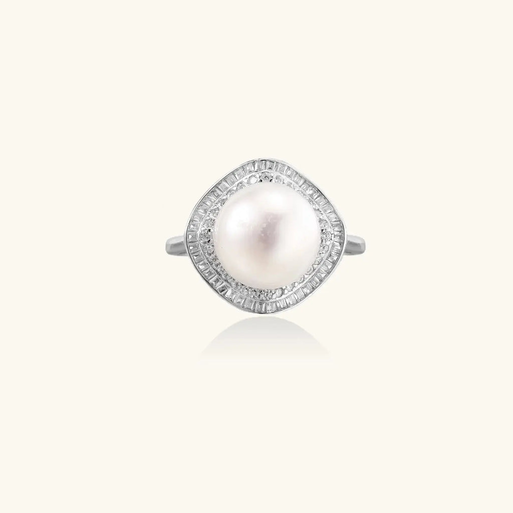 Pearl Halo Dreams Ring - Mohamed jewelry My Store