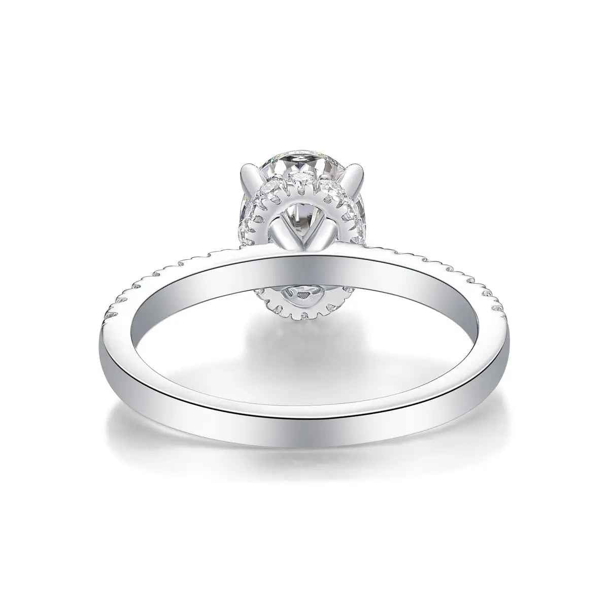 Platinum-Plated Moissanite ........ - Mohamed jewelry My Store