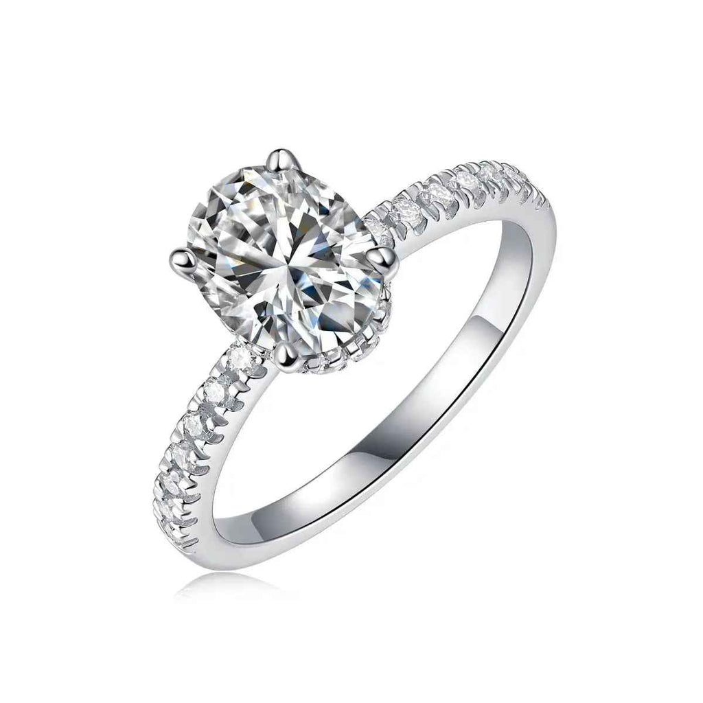 Platinum-Plated Moissanite ........ - Mohamed jewelry My Store