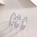 Radiant Moissanite Platinum Ring - 2 Carat Elegance - Mohamed jewelry My Store