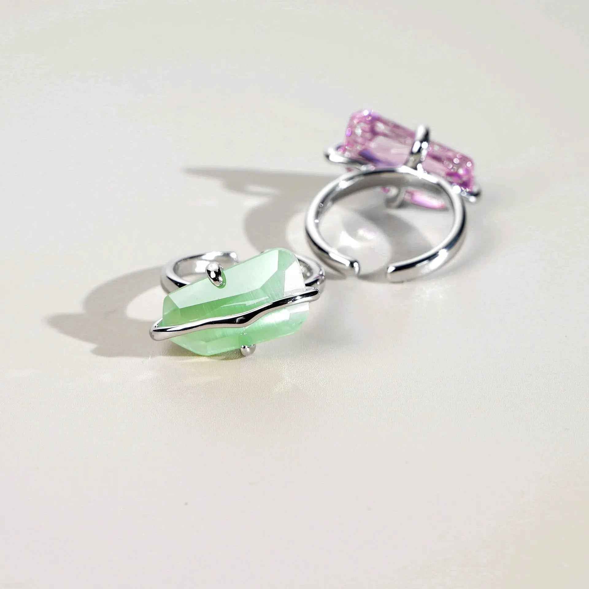 Ring Female Peach Blossom Simple Design Niche - Mohamed jewelry My Store
