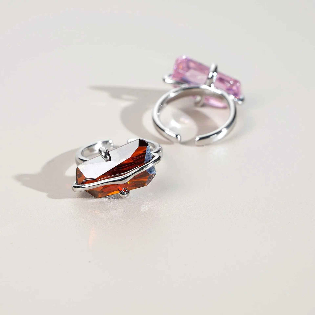 Ring Female Peach Blossom Simple Design Niche - Mohamed jewelry My Store