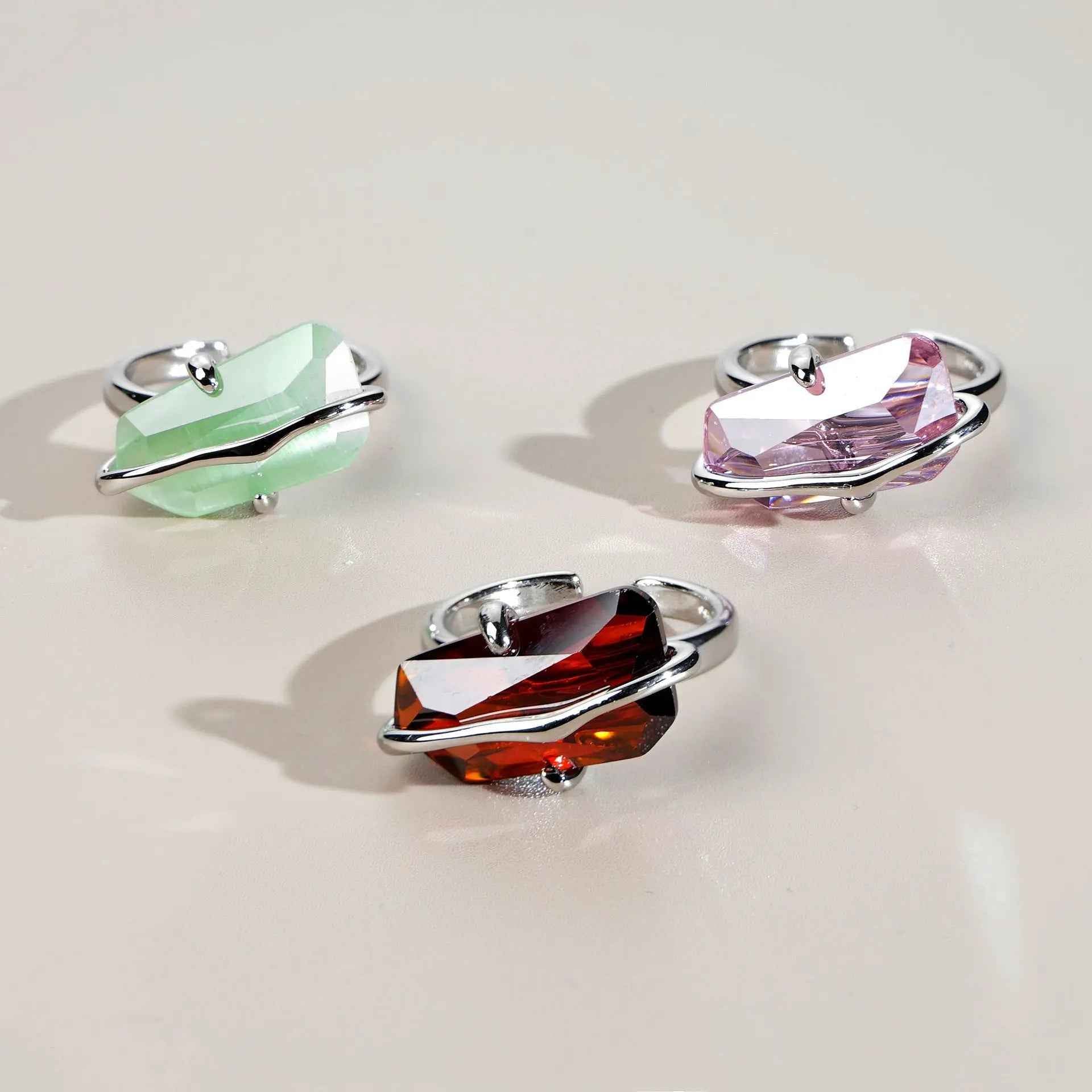 Ring Female Peach Blossom Simple Design Niche - Mohamed jewelry My Store