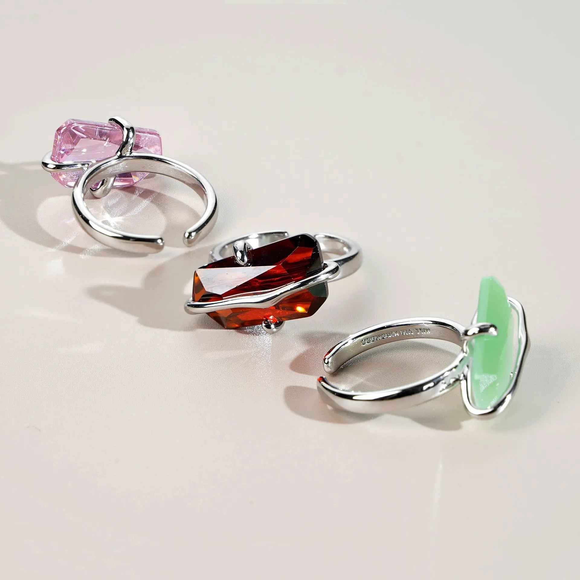 Ring Female Peach Blossom Simple Design Niche - Mohamed jewelry My Store